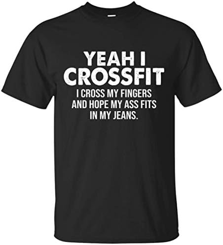 OMMSTORE Yes I Crossfit I Cross My Fingers and Hope My As Fits Tshirt