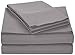 Amazon Basics Soft, Breathable, Wrinkle-free Microfiber 4 Piece Bed Sheet Set, 14-inch Deep Pockets, King, Dark Gray, Solid
