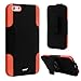 [Three Layer] iPhone 6 Plus / 6s Plus Case, iXCC Kickstand Holster Belt Clip Shockproof Case Cover with Soft Silicone Lining and Hard PC Back - Orange