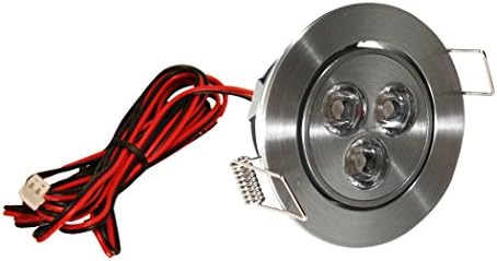 American Lighting LMS-3-AL LED Mini Swivel Puck Light, 3.75-Watts, 3000K Bright White, Dimmable, Satin Aluminum