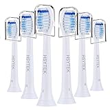 HSYTEK Replacement Brush Heads Compatible with Sonicare ProtectiveClean Toothbrush, fits DiamondClean Plaque Control Gum Health HealthyWhite FlexCare Sonic Care Electric Handles, 6 Pack
