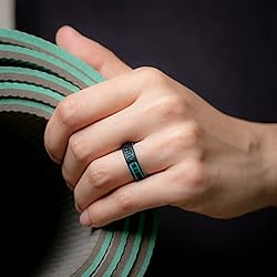 ThunderFit Silicone Wedding Ring Unisex, Laser