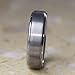 6mm Matte Step Edge Light Weight Tungsten Ring Highly Durable Wedding Bands White Couple Rings Mens Womens Tungsten Bands, Christmas Gift for Boyfriend/girlfriend, Matching Wide Rings with Grooves, Tail Ring Thumb Ring (8)