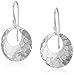 Sterling Silver Round Hammered 17mm Drop Earrings