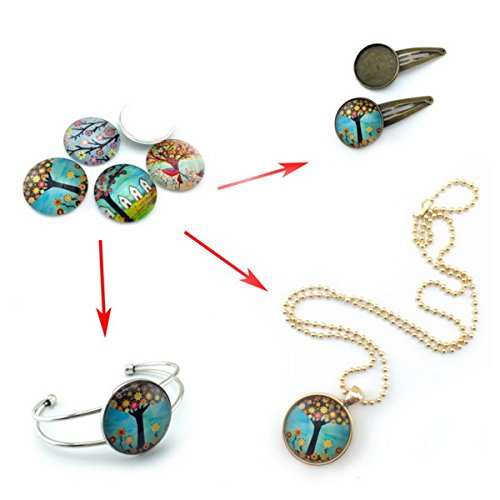 2 Transparent+cabochons+cabochon+Non+calibrated+Necklaces