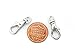 ljdeals Metal Mini Swivel Clasps Lanyard Snap Hook Lobster Claw Clasp Jewelry Findings 7/8