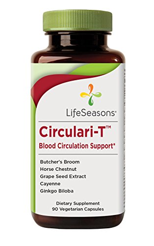Circulari-T - Natural Blood Circulation Supplement - Aids Leg & Hand Veins Health - Restless Legs - Combination of Butcher’s Broom, Ginkgo Biloba, Grape Seed Extract, Horse Chestnut (90 Capsules) - Thumbnail 5
