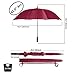 62 Inch Golf Umbrella (Red, 1-Pack) UV Umbrella Protection Sun Big Umbrella Waterproof Canopy Umbrella for Women Umbrellas for Kids Oversized Umbrella