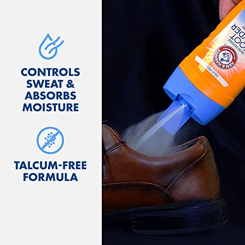 Arm and Hammer Foot Powder for Shoes & Feet, TalcFree Odor & Moisture Control for Men & Women