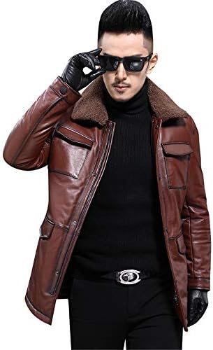 本革ダウンコート メンズ 高級ムートン おり襟 革ジャン レザーコート ダウンジャケット 冬 レザージャケット バイクジャケット ライダースジャケット ディスカウント 革ジャケット ファー付きダウンコート