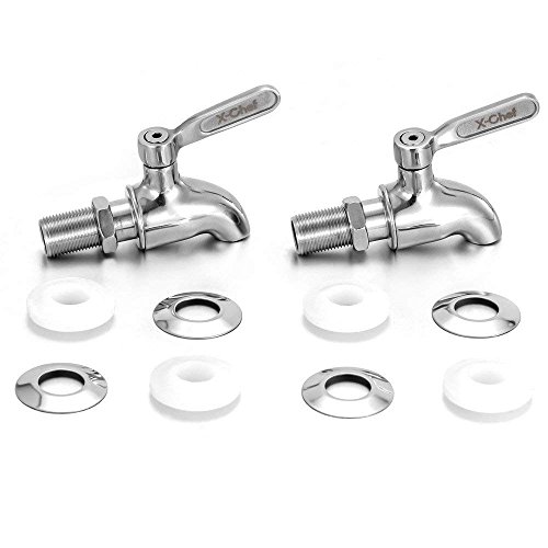 XChef Beverage Dispenser Spigot Replacement, Stainless Steel Metal