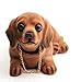 Handmade car Ornaments Childhood Memory BobbleHead Dogs Mascot Rocking Head While Disturbance,Made by Natura Resin 8.5 Ounce Large Durable with Video(Dachshund)