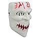Gmasking 2020 PVC Halloween Election Horror New Year Kiss Me Cosplay Mask Costume Props (Red-Tooth)
