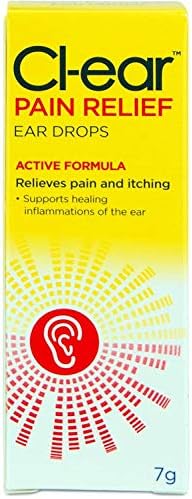 Cl-Ear Pain Relief Ear Drops 7 g, Red, 7g (Pack of 1) £9.00 (£128.57/100g)