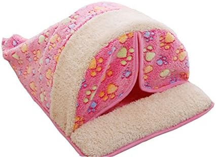 WOWOWMEOW Cat Cave Bed Pet Hideout Sleeping Bag for Cats Puppies Guinea-Pigs Rabbits