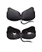 Amanana Dewewede Self Adhesive Strapless Bra, Invisible Push Up Bra, Black B Cup, 4 Pack
