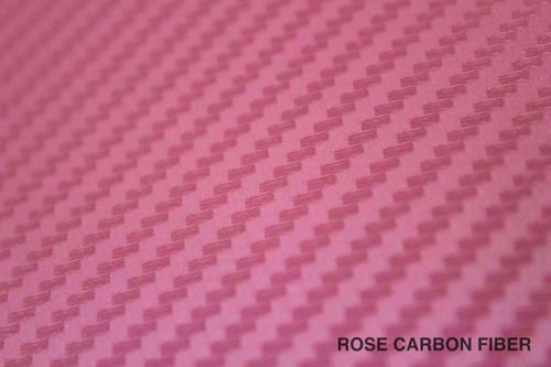 VVIVID XPO Pink Carbon Fiber Car Wrap Vinyl Roll with Air Release Technology (1ft x 5ft)
