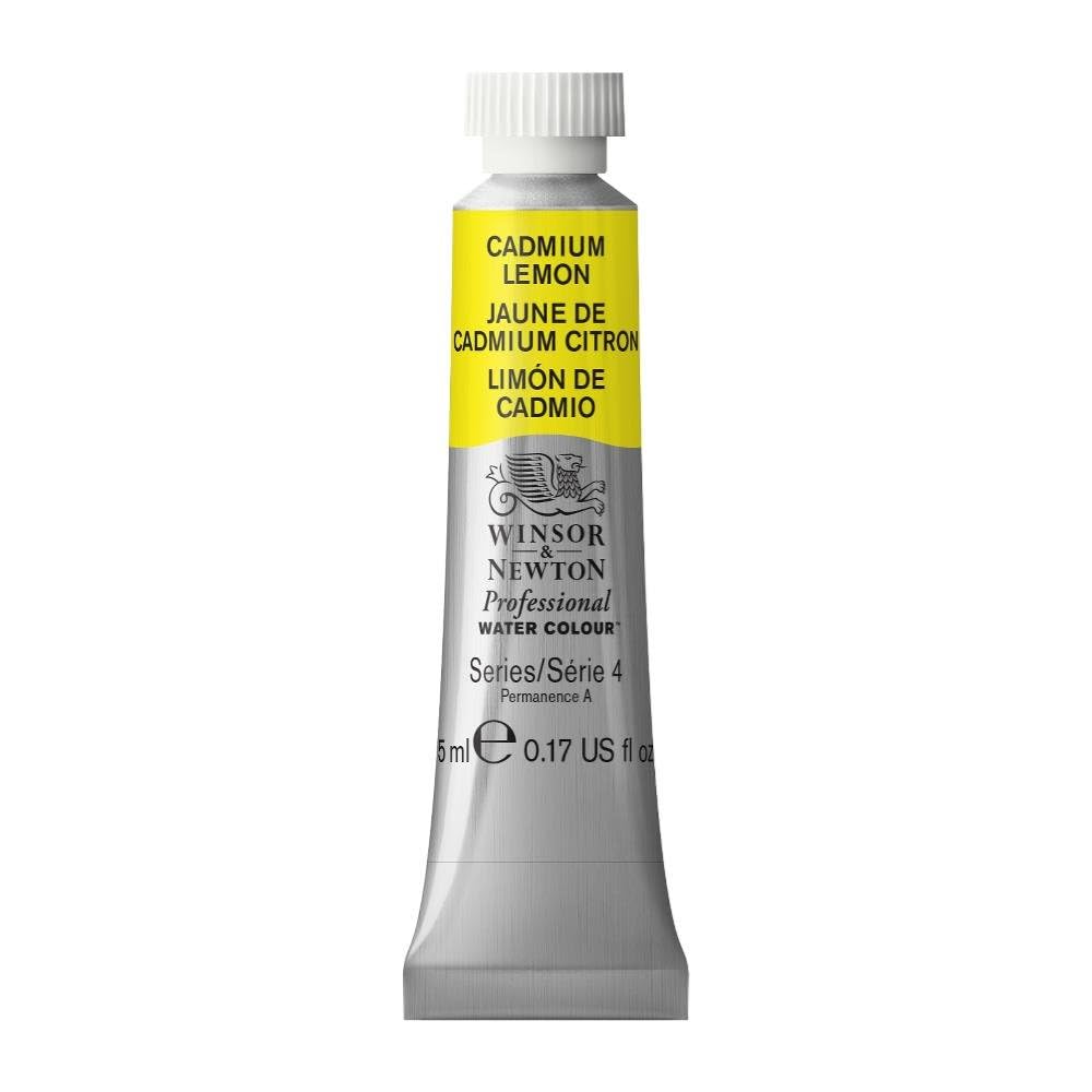 Winsor & Newton 102086 5 ml Tube Professional Water Colour, Cadmium Lemon — image 1