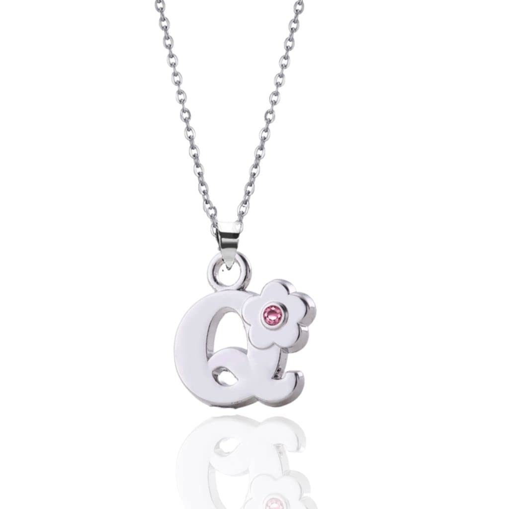 JennyWrenJewels Children's Initial Letter A-Z Pendant Necklace | Gifts for girls birthday, christmas, party | Jewellery Gift for daughter, niece, friend, sister