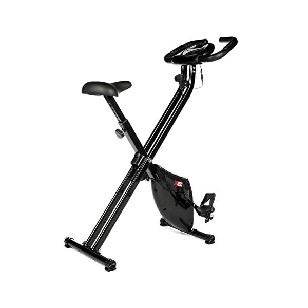XS Sports B210 Folding Magnetic Exercise Bike - Indoor Fitness Equipment - Stationary Upright Gym Cycle and Foldable…