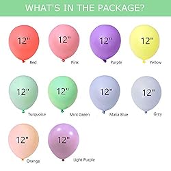 Pastel Balloons 100pcs 12" Assorted Color + Balloon
