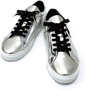 Amazon Co Jp Bennu ヴェンヌ エナメルスニーカー 靴 メンズ ゴールド ホワイト シルバー ブラック 42 26cm シルバー 服 ファッション小物