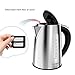 Homgeek 1.7 Litle Electric Kettle Precise Temperature Control Water Kettle Stainless Steel Cordless Tea Kettle with 6 Temp Setting, Auto Shut-off, Boil Dry Protection, Keep Warm Function, 1500W