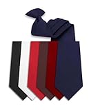 Poly Solid Clip On Tie