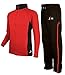 X-2 Mens Athletic Full Zip Fleece Tracksuit Jogging Sweatsuit Activewear