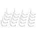 Home Decoration Wall Hooks - Hang Shelves, Art, Mirrors, Frames, or Planters - Super Hooks by Lavish Home - Mount Home or Office Décor with Ease- 20pc