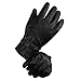 LETHMIK Mens Winter PU Faux Leather Gloves Touchscreen Anti-Slip Waterproof Ski Glove