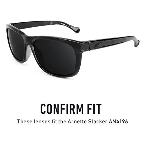Revant Replacement Lenses for Arnette Slacker AN4196 Polarized Stealth Black