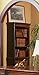 Coaster Home Furnishings Gorman 3-Tier Bookcase with Lower Cabinet Doors Espresso and Chestnut, Two Tone Espresso/Brown Red, 82.75 x 36.50