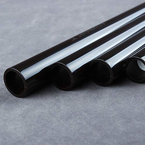 New Arrival 16 Pipes Pan Flute Pan Pipe G Key ABS Plastic Traditional Woodwind Musical Instrument for Beginner and Musical Lover (16 Pipes, dark brown)