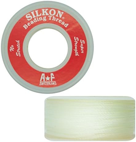 Nymo Nylon White Beading Thread Size B for Delica or Seed Beads pk/4 Made in USA