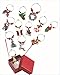 SANHE Christmas Wine Glass Charms Tags, Wine Drinker Gifts, Champagne Cocktail Drink Markers set of 12 in gift box（silver）