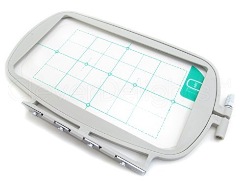 Large Embroidery Hoop for Brother Machines - SE400 PE500 LB6800 - Replaces Brother SA434 Large Hoop --- SE270D SE350 SE400 PE-300S PE-400D PE500 HE-120 HE-240 LB-6770 LB-6800PRW 500D 900D 950D SB7050E by CleverDelights