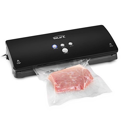 INLIFE K8 Automatic Vacuum Sealer, Fresh Food Saver Vacuum Sealing System With Starter Bags For Foods