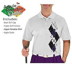 Argyle Paradise Outfit - Mens OOOO: Black Purple