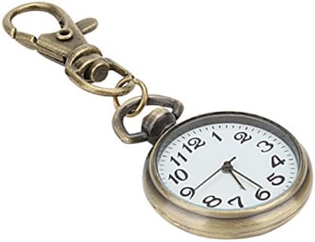 Zhisan Big Dial Nurse Watch Keychain Medical Pocket Watch Doctor Watch (Bronze)