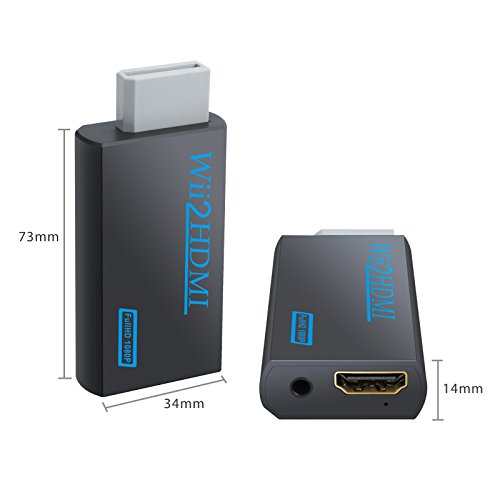 image for COLFULINE Wii to HDMI Converter 1080P 1M HDMI Cable for Full HD Device
