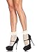 Leg Avenue Women's Daisy Dot Anklet Socks, Ivory, One Size