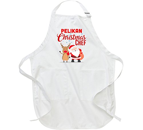 Pelikan Christmas Chef Last Name Group Family Cooking Team Apron L White