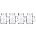 Lily’s Home Mini Mason Jar Shot Glasses With Handles, Just Like the Real Deal Except Smaller, A Funny Gift and Conversation Piece at BBQs and Parties, Clear (3.25