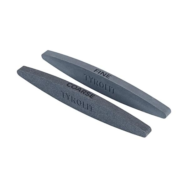 TYROLIT LIFE Keramik-Wetzstein fÃ¼r scharfe Messer (2 StÃ¼ck) â KÃ¶rnung 100 & 240 â Abziehstein fÃ¼r Sense, Gartenschere, Axt und RasenmÃ¤hermesser – Bild 4