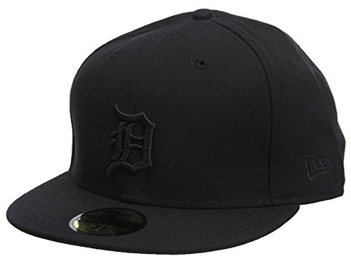New Era Detroit Tigers Fitted Hat Mens Style: HAT772-BLACK Size: 7 3/4