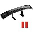 Yourkar Car Spoiler Wing, Carbon Fiber Auto Exteriores Rear Tail Wings, ABS Automotive Mini Tiny Trunk Spoiler for Most Vehicles, Universal Car Accessories (Black Carbon Fiber, Small)
