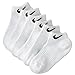 Nike Men's Performance Cotton Cushioned, Low-cut, 6 pair- Shoe Size; 8-12, White.
