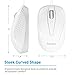 Macally Wired USB-C Mouse for Apple MacBook Pro 2017 / 2016, MacBook 12-Inch, Chromebook, Windows PC, Computer or Laptops with Type-C Port - White (UCTURBO)