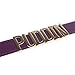Coolcoco Adjustable High Neck Purple Leather Belt Gold Puddin Choker Necklace Collar for Women Girls Kids cosplay